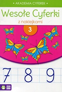 Wesołe cyferki z naklejkami 3 -  - książka
