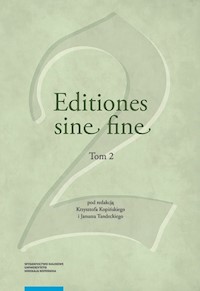 Editiones sine fine Tom 2 -  - książka