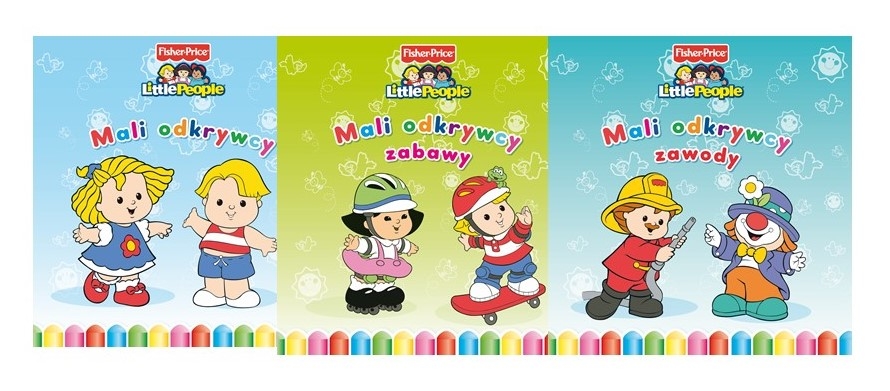 Pakiet - Fisher Price Little People: Mali odkrywcy / Mali odkrywcy. Zabawy / Mali odkrywcy. Zawody - zbiorowa praca - książka