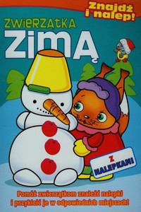 Zwierzątka zimą Znajdź i nalep! - Bender Alicja - książka