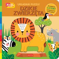 Dzikie zwierzęta. Akademia mądrego dziecka. Układam puzzle - zbiorowa praca - książka