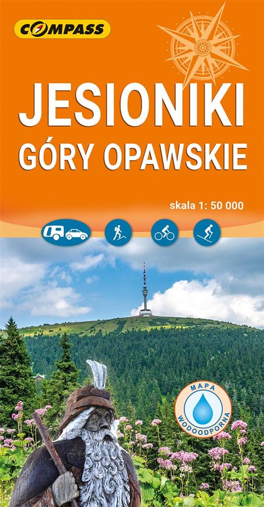 Jesioniki, Góry Opawskie. Mapa turystyczna w skali 1:50 000 (wersja wodoodporna) -  - książka