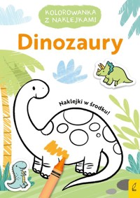 Kolorowanka z naklejkami Dinozaury -  - książka