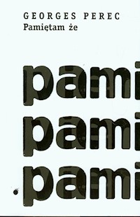 Pamiętam że - Georges Perec - książka