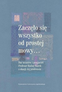 Zaczęło się wszystko od prostej mowy -  - książka