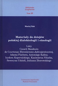 Materiały do dziejów polskiej dialektologii i etnologii -  - książka