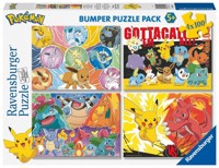 Puzzle dla dzieci 4x100 Pokemon -  - książka