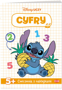 Disney uczy Stitch Ćwiczenia z naklejkami Cyfry -  - książka