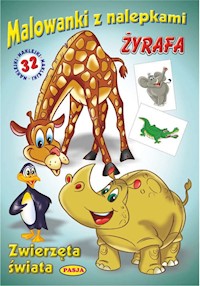 Malowanki z nalepkami - Zwierzęta świata Żyrafa - Błędowski Ernest - książka