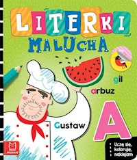 Literki malucha Uczę się koloruję naklejam - Bator Agnieszka - książka