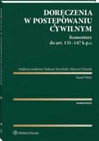 Doręczenia w postępowaniu cywilnym - Weitz Karol - książka