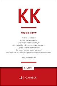 Kodeks karny oraz ustawy towarzyszące w8 TP -  - książka