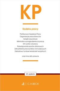 KP Kodeks pracy oraz ustawy towarzyszące -  - książka