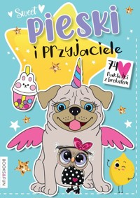 Pieski i przyjaciele z naklejkami z brokatem -  - książka