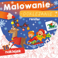 Malowanie-doklejanie. Renifer -  - książka