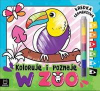 Koloruję i poznaję W zoo Kredka segmentowa -  - książka