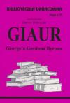 Biblioteczka opracowań 75. Giaur - Danuta Wilczycka - książka