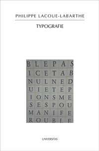 Typografie - Lacoue-Labarthe Philippe - książka