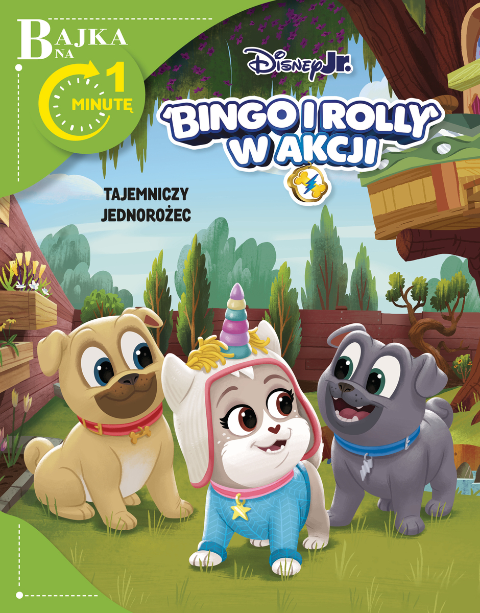 Bajka na 1 minutę. Tajemniczy jednorożec. Disney Junior Bingo i Rolly w akcji - zbiorowa praca - książka