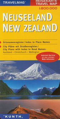 Travelmag New Zealand 1:800000 -  - książka