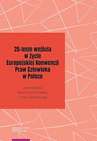 25-lecie wejścia w życie Europejskiej Konwencji Praw Człowieka w Polsce -  - książka