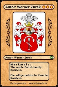 The noble Polish family Kordysz. Die adlige polnische Familie Kordysz. - Werner Zurek - ebook