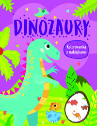 Dinozaury. Kolorowanka z naklejkami -  - książka