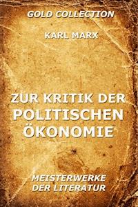 Zur Kritik der politischen Ökonomie - Karl Marx - ebook