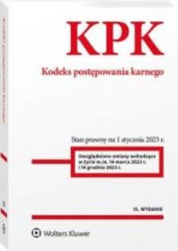 Kodeks postępowania karnego Przepisy -  - książka