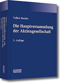 Die Hauptversammlung der Aktiengesellschaft - Volker Butzke - ebook