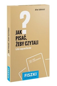 Fiszki Jak pisać, żeby czytali? - Artur Jabłoński - książka