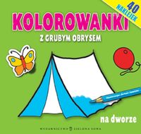 Kolorowanki z grubym obrysem Na dworze -  - książka