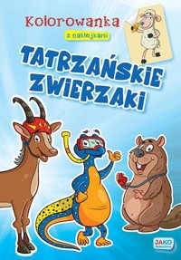 Kolorowanka z naklejkami. Tatrzańskie zwierzaki -  - książka