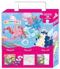 Moje Jednorożce Układaj i koloruj -  - książka