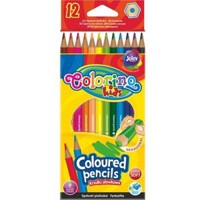Kredki ołówkowe heksagonalne Colorino Kids, 12 sztuk (14687PTR) -  - książka
