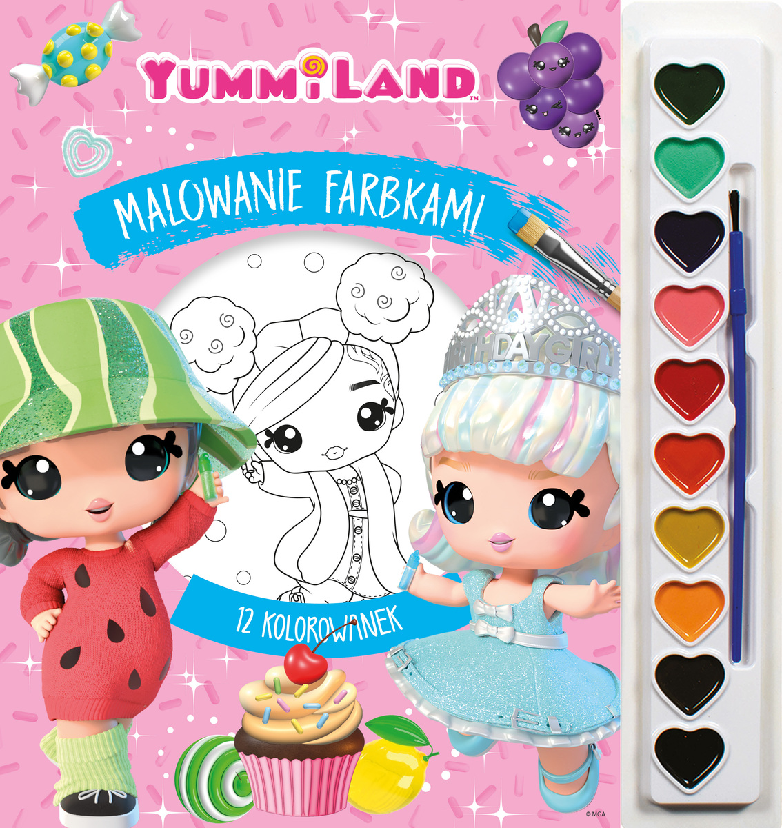 Malowanie farbkami. Yummiland - zbiorowa praca - książka