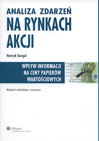 Analiza zdarzeń na rynkach akcji - Gurgul Henryk - książka
