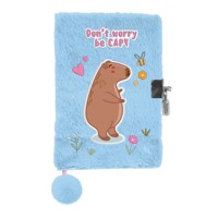 Pluszowy pamiętnik z kłódką - Capibara -  - książka