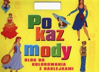 Pokaz mody Blok do kolorowania z naklejkami -  - książka