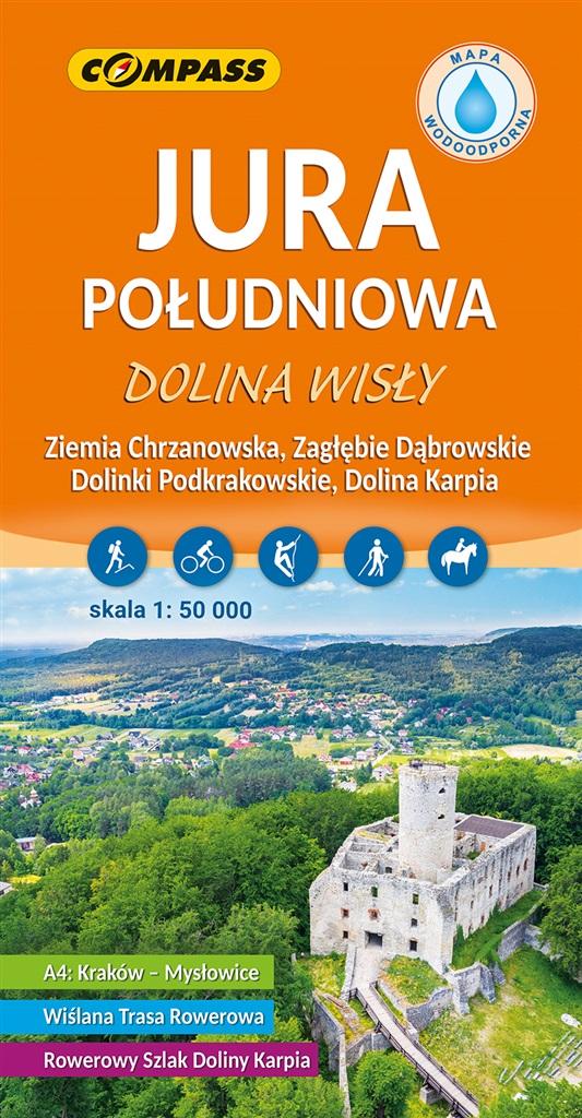 Jura Południowa. Dolina Wisły. Mapa turystyczna w skali 1:50 000 (wersja wodoodporna) -  - książka
