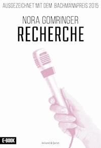 Recherche - Nora Gomringer - ebook