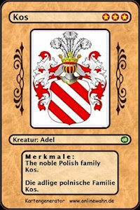The noble Polish family Kos. Die adlige polnische Familie Kos. - Werner Zurek - ebook
