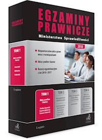 Egzaminy Prawnicze Ministerstwa Sprawiedliwości 2018 Tom 1 Akta cywilne i karne - Joanna Ablewicz, Stefan Jaworski, Tomasz Sadurski - książka