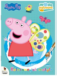 Peppa Pig. Wodą malowane. Kolorowe jak motyle -  - książka