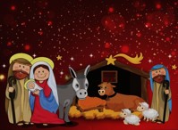 Szopka bożonarodzeniowa z naklejkami -  - książka