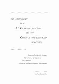 Die Botschaft der 11 Gewürze der Bibel, die auf Christus und Sein Werk hinweisen - Jochen Schneider - ebook