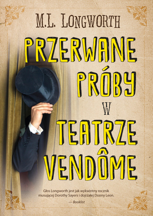 Okładka książki Verlaque i Bonnet na tropie. Przerwane próby w Teatrze Vendome