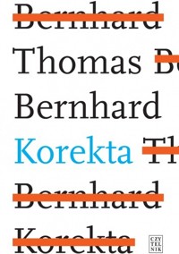 Korekta - Thomas Bernhard - ebook + książka