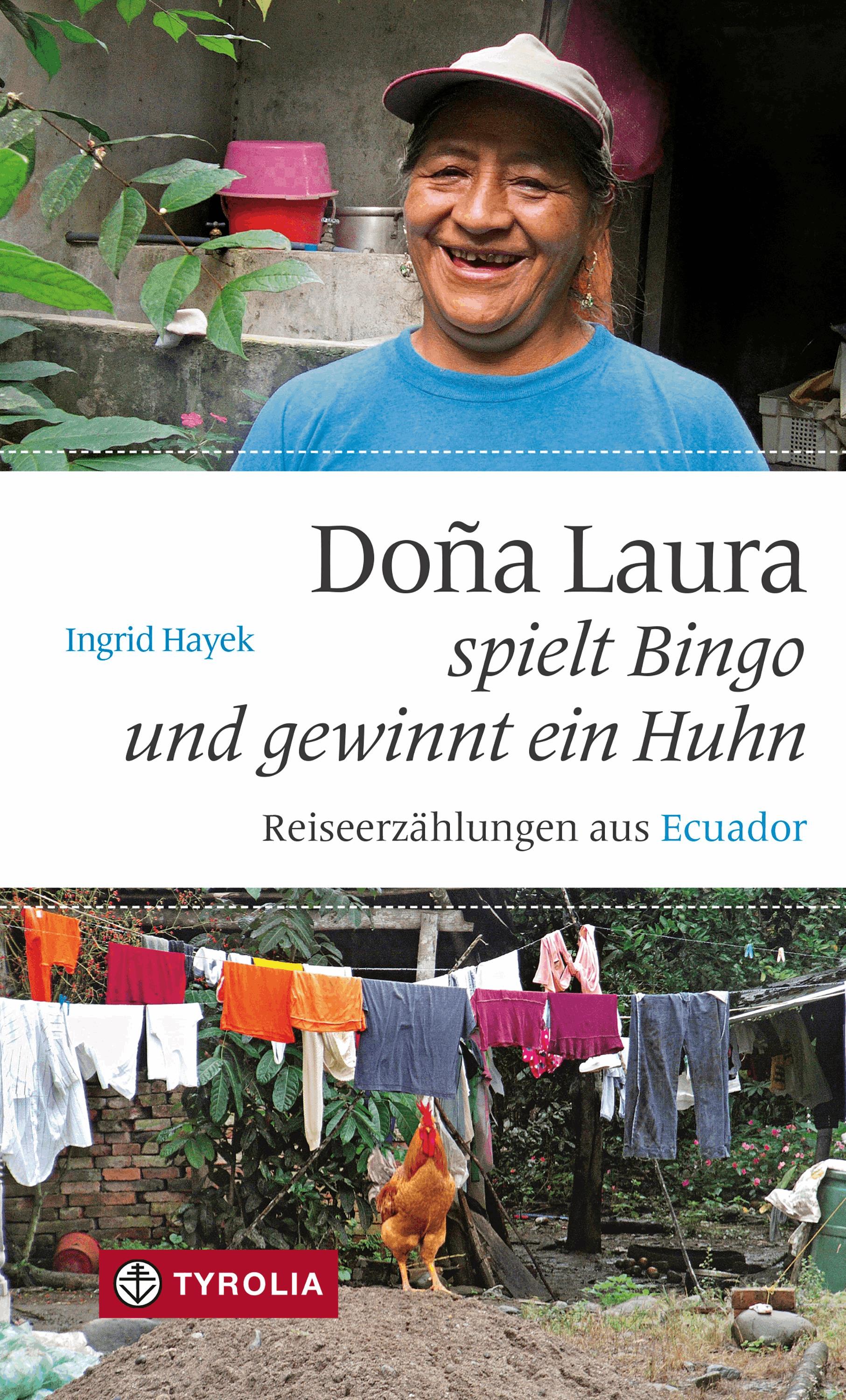 Doña Laura spielt Bingo und gewinnt ein Huhn