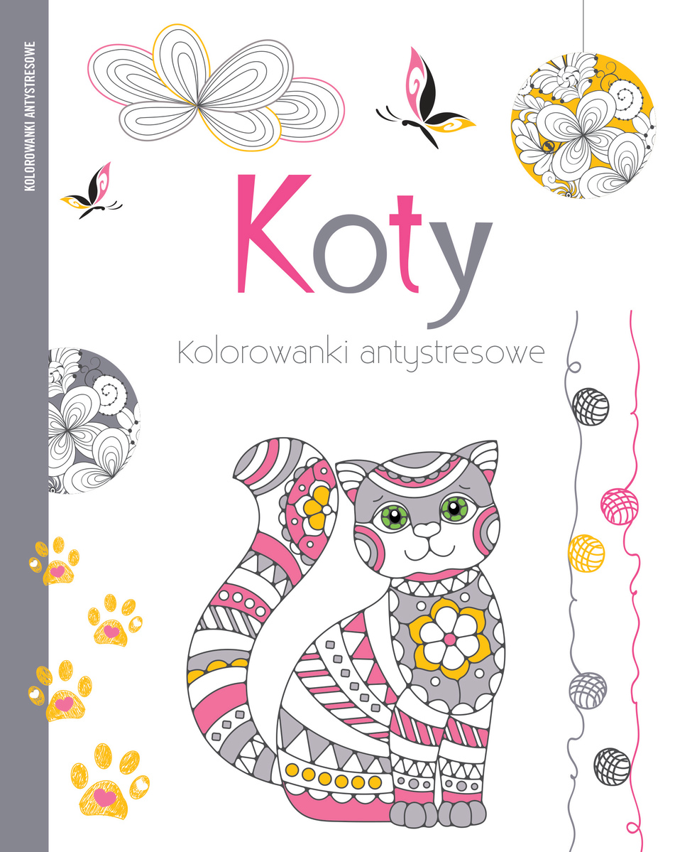 Koty. Kolorowanki antystresowe - zbiorowa praca - książka